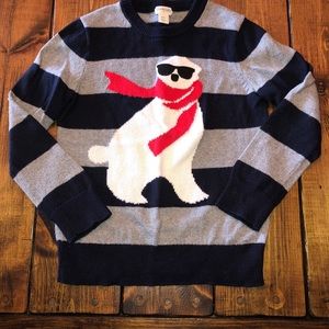 Boys J.Crew Polar Bear Sweater SZ 6-7